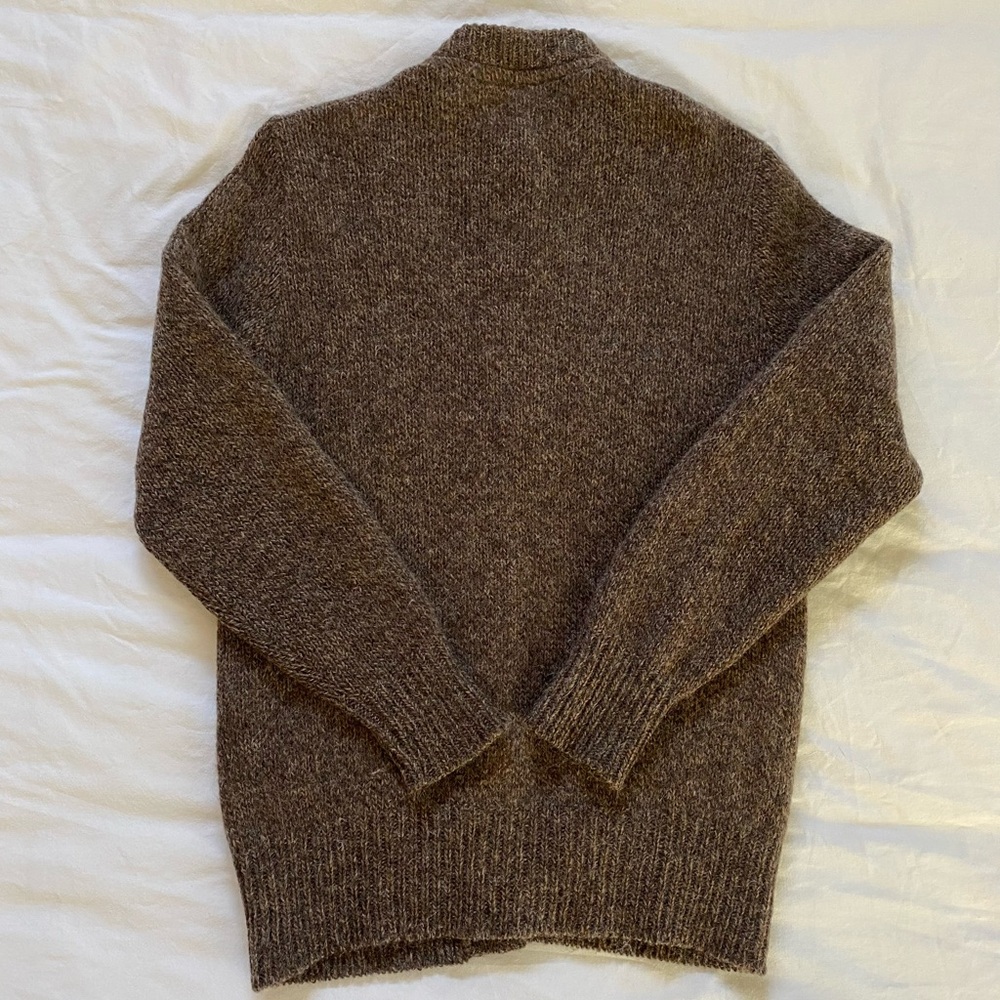 Winona Knits Brown Wool Cardigan Sweater - Picture 2 of 11